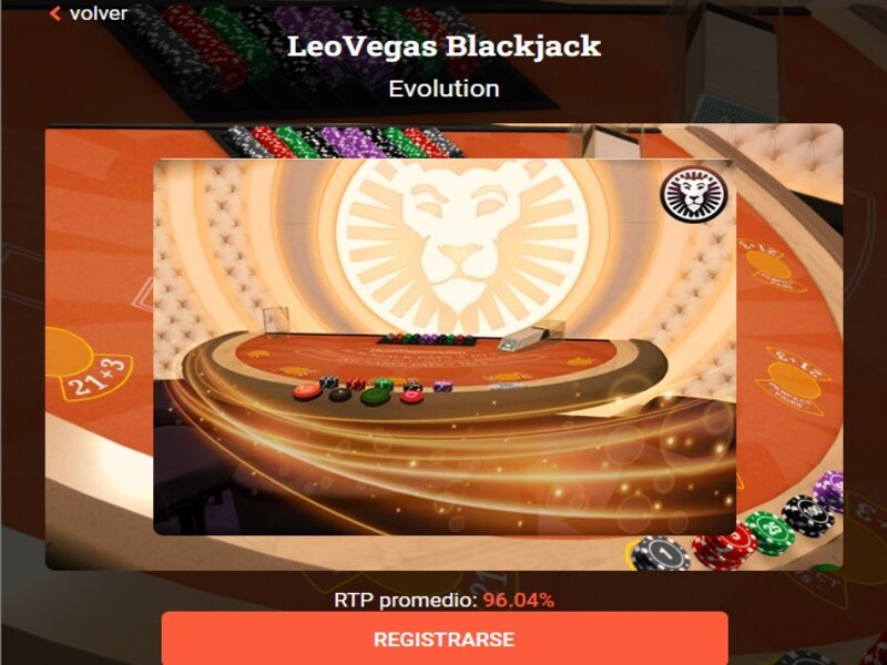 Características del blackjack LeoVegas